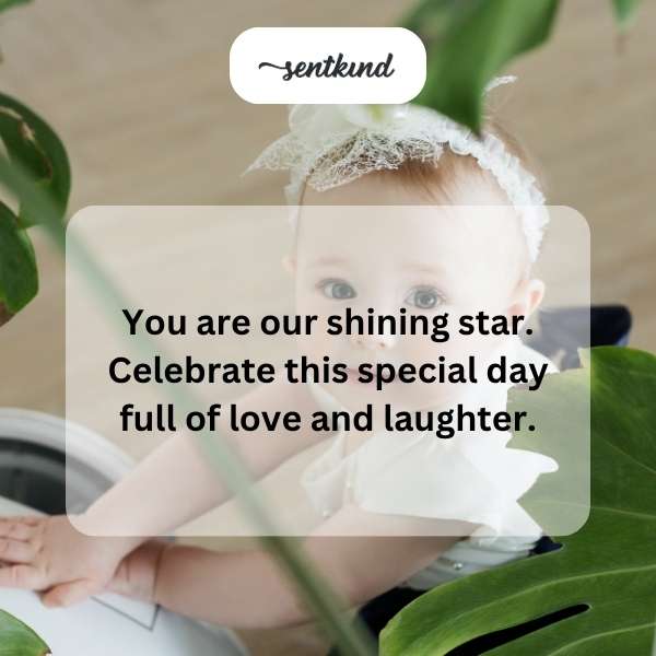 Heartfelt greetings for your first year milestone.
