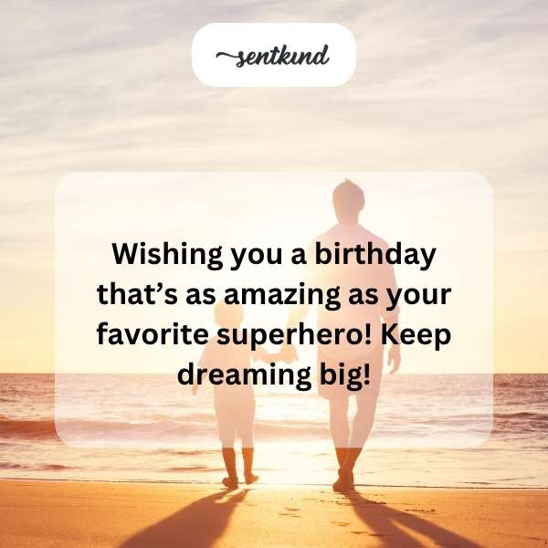 Celebrating a special day for a young hero.