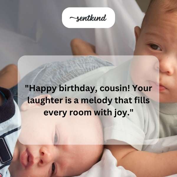 Celebratory greetings to my cousin on their special day.