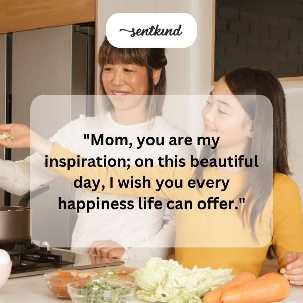 Heartfelt greetings for mother's special day.