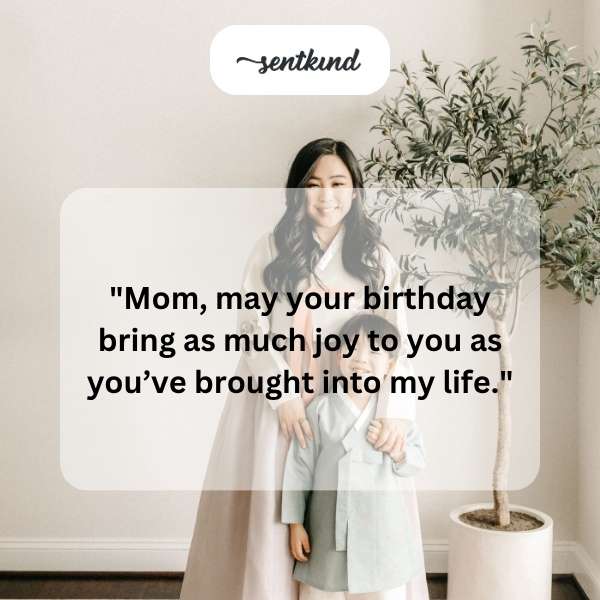 Heartfelt birthday greetings for a mother.