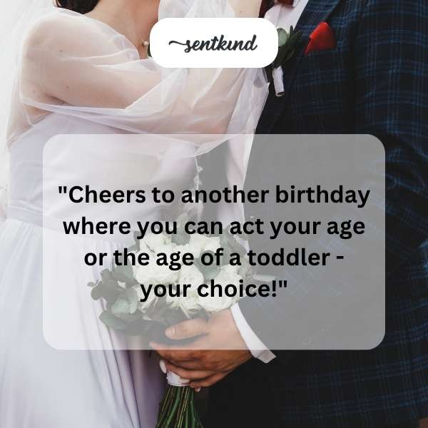 Celebrating my husband's special day with humor-filled wishes.