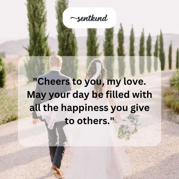 Heartfelt greetings for my husband's special day.