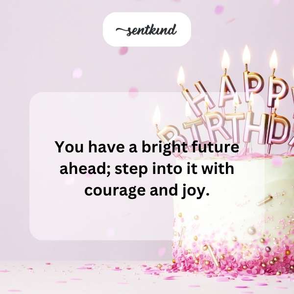 Celebrating the beginning of your vibrant journey into adulthood.