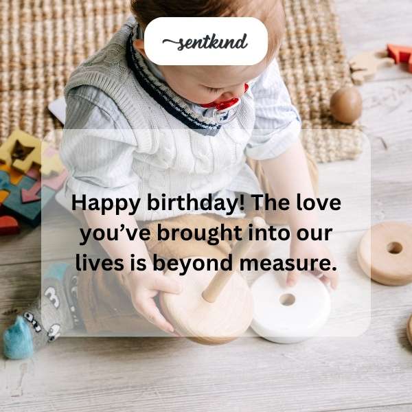 Celebrating your very first birthday with endless love and joy.