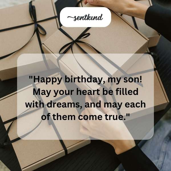 Heartfelt birthday greetings for my beloved son.