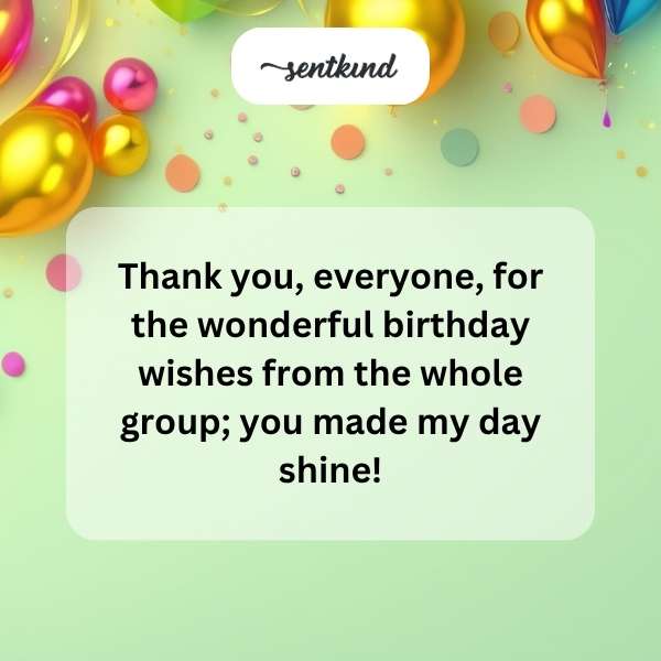 Grateful for all the lovely birthday messages from my friends.