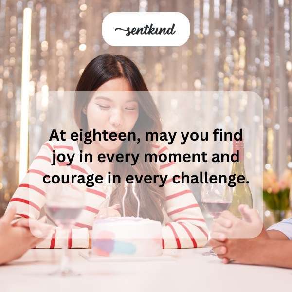Celebrating the joy and courage of turning eighteen.