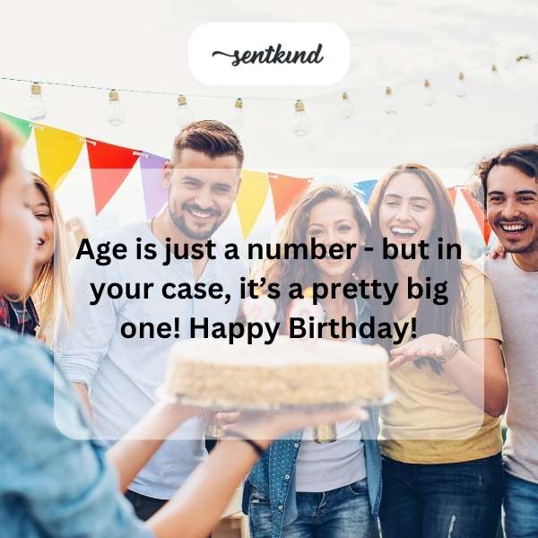 Birthday celebrations with a hint of mystery about age.