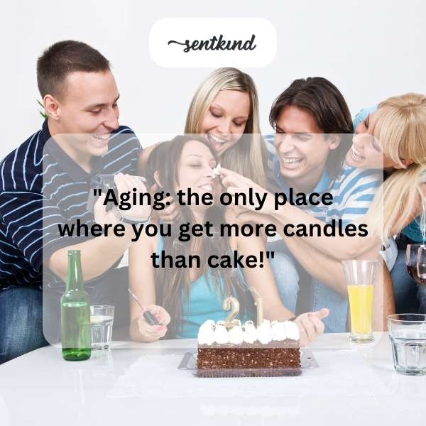 A decorated cake sits amidst a playfully messy celebration.