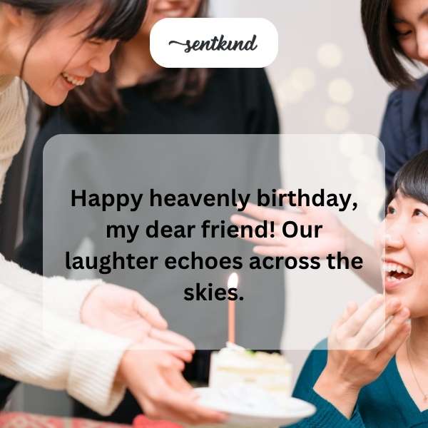 Celestial birthday wishes for a cherished friend.