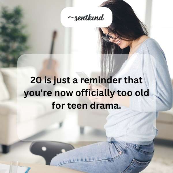 Celebrating the milestone of turning 20 with joy and excitement.