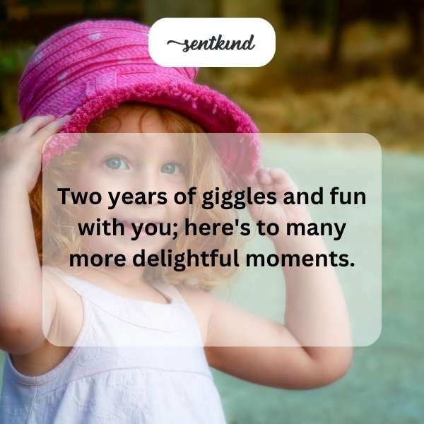 Celebrating two joyful years and cherishing the laughter and happiness shared.