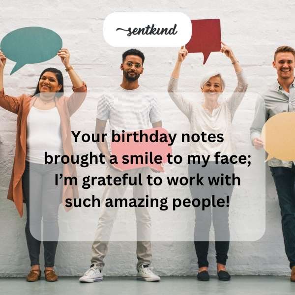Appreciative for the thoughtful birthday messages!