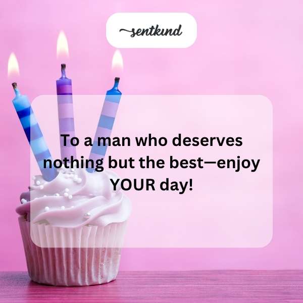 Celebratory message for someone who merits only excellence.