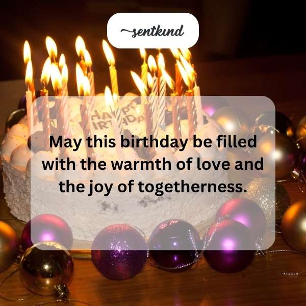A heartfelt birthday message celebrating love and unity.