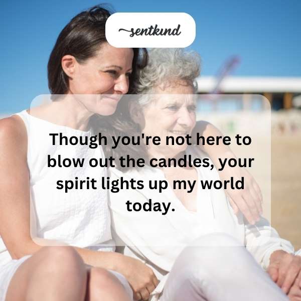 Celebrating a loved one's birthday in spirit.