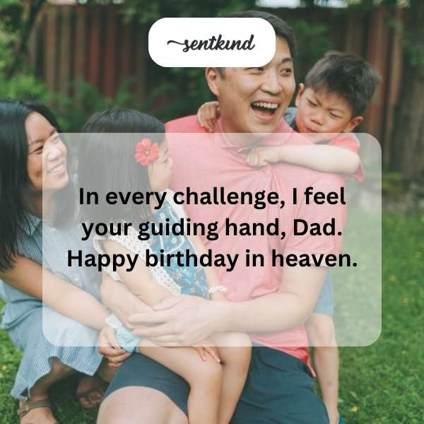 Celestial birthday messages for a father.