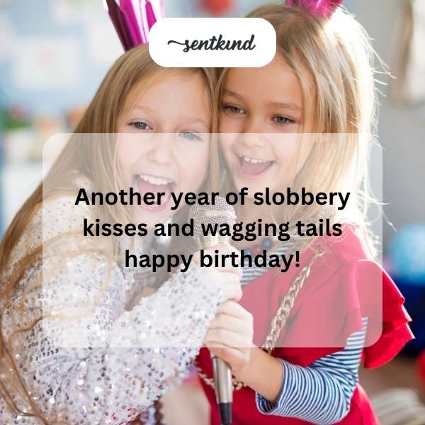 Joyful anniversary greetings for furry friend photos