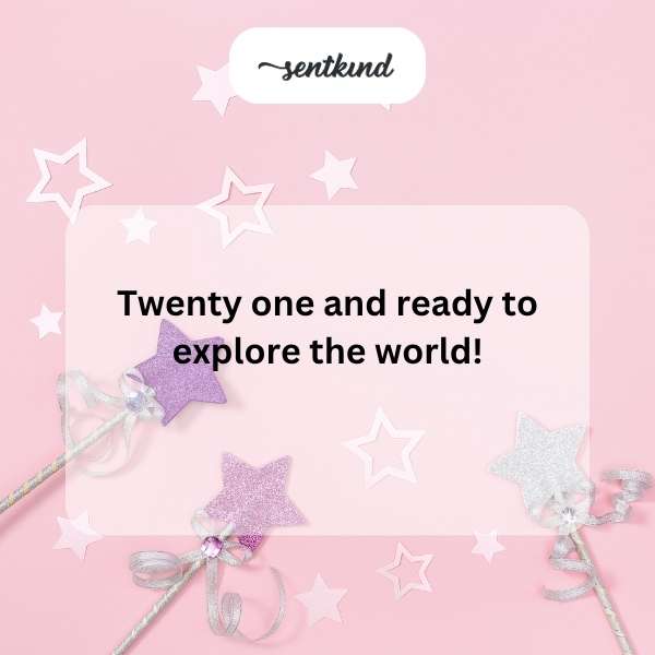 Celebrating a milestone age with dreams of adventure.