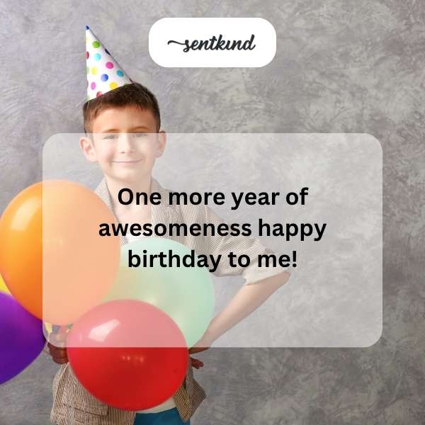 Celebrating another year of greatness with a birthday selfie.