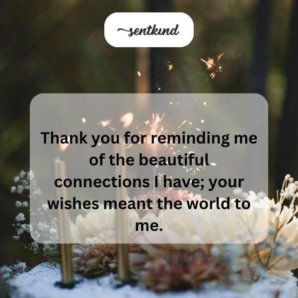 Grateful for the heartfelt birthday messages you sent my way.