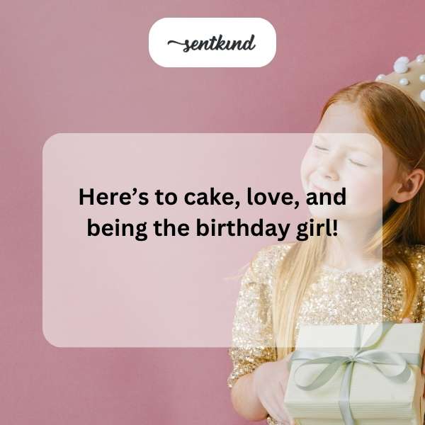 Celebrating another year with cake and happiness.