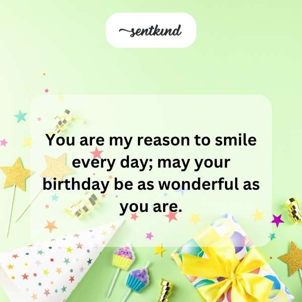 Inspirational message for a loved one's special day.