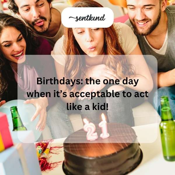 A group of people celebrating a birthday with balloons and cake.