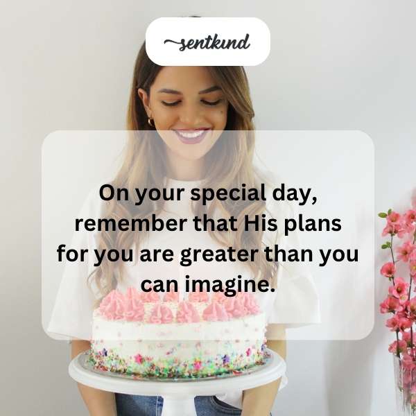 Spiritual birthday greetings expressing divine purpose.