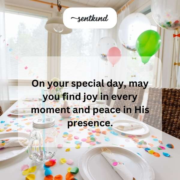 Spiritual blessings for a joyful birthday.