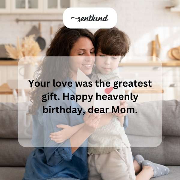 Inspirational messages for a loved one's birthday in heaven.