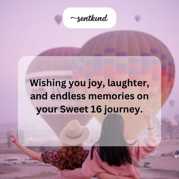 Happy 16th birthday filled with joy and unforgettable moments.