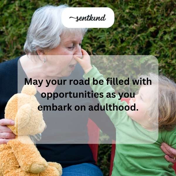 Celebrating the milestone of turning eighteen with heartfelt messages.
