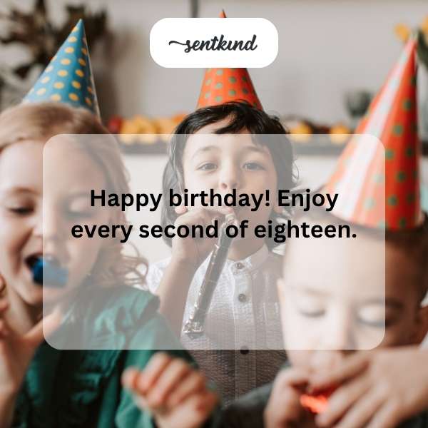 Wishing you a year where all your dreams take flight on your special 18th birthday.