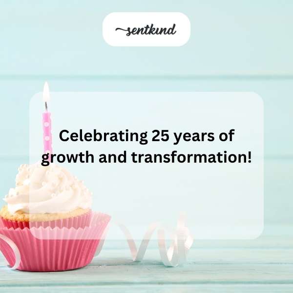 25th anniversary celebration post for Instagram.
