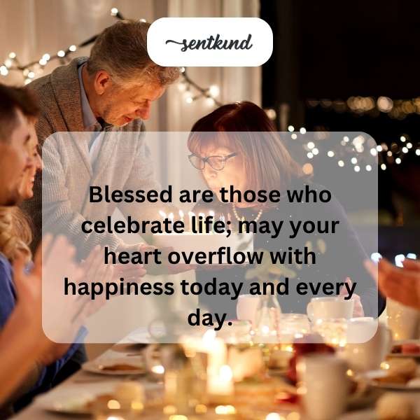Spiritual greetings for a joyful birthday celebration.
