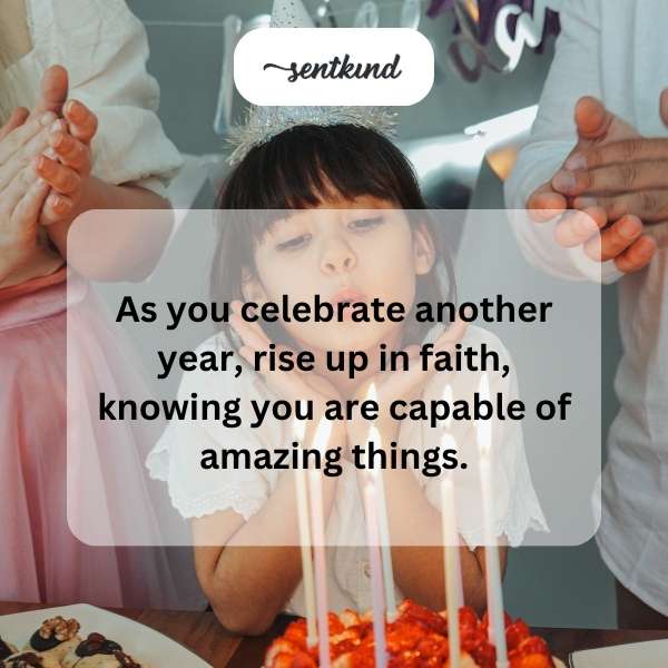 Spiritual birthday blessings for personal growth and faith.