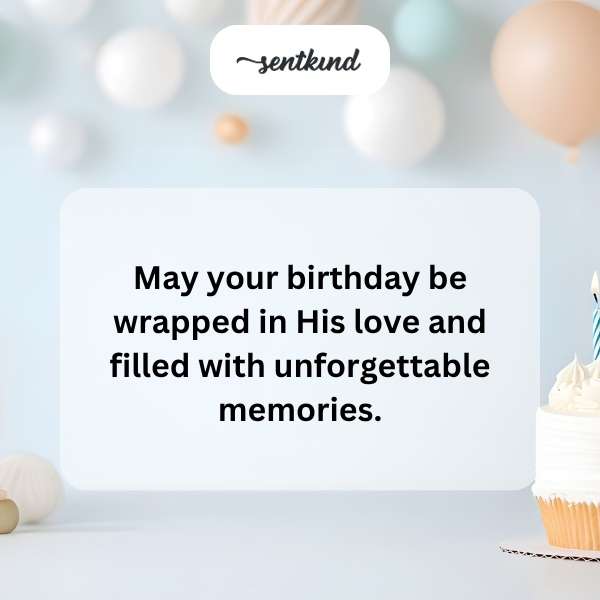 Spiritual blessings for a joyous birthday celebration.