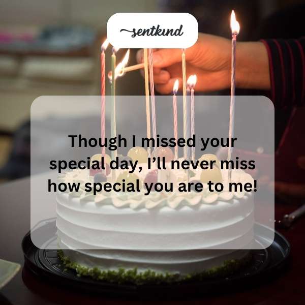 Delayed Birthday Greetings