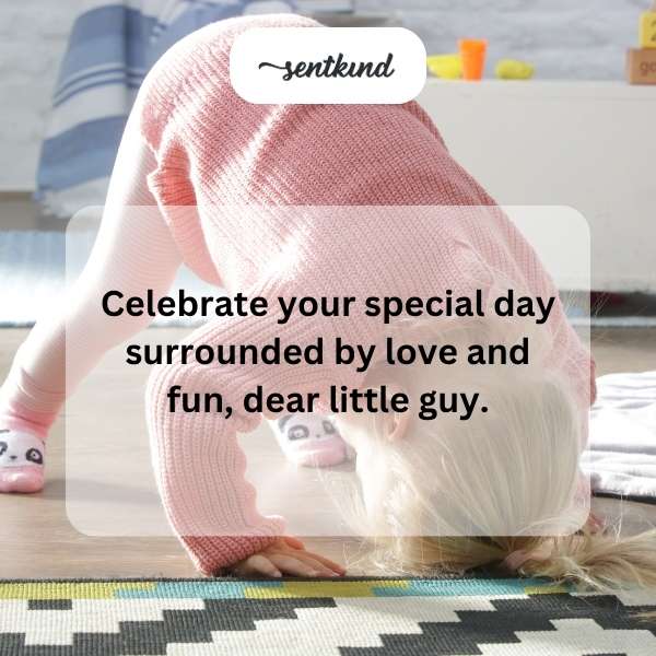 Happy second-year celebration for the cherished little one.