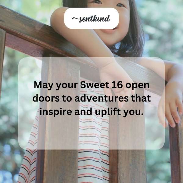 Celebratory messages for a special sixteenth birthday.