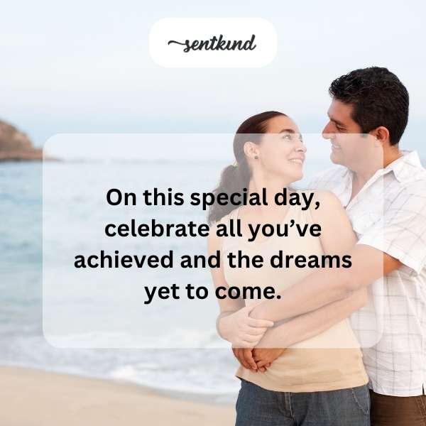 Inspirational message for a milestone birthday celebration.