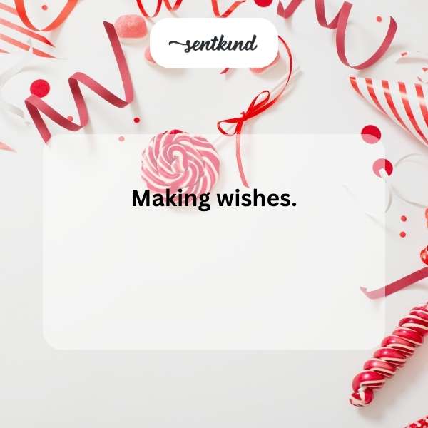 Celebrating another year with cake and dreams.