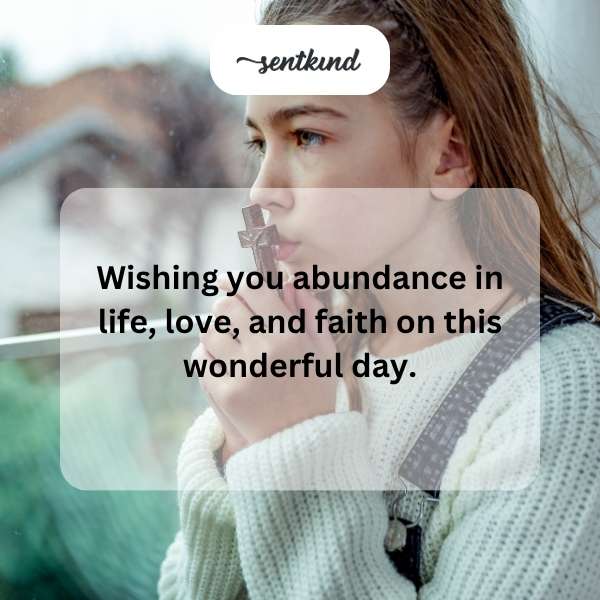 Spiritual blessings for a joyous birthday celebration.