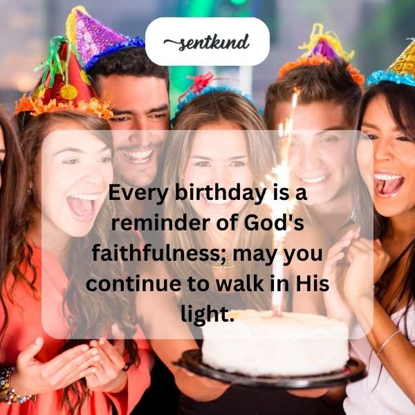 Spiritual birthday greetings for a blessed year ahead.
