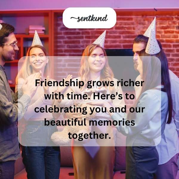 Milestone birthday greetings for a cherished friend.