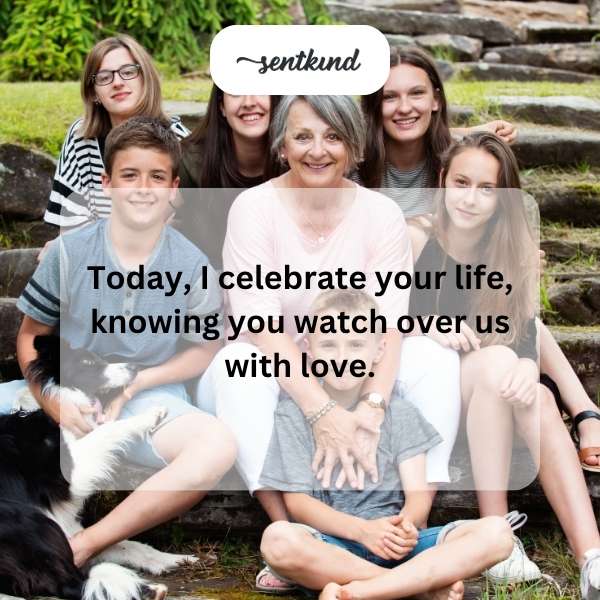 Celestial birthday messages for those in the afterlife.