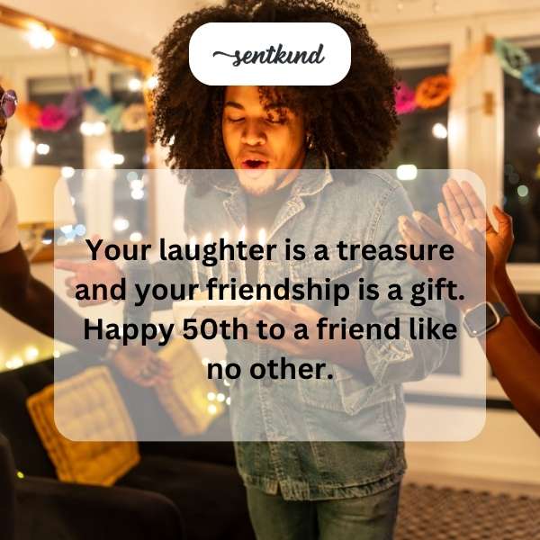 Celebrating half a century with heartfelt birthday greetings.