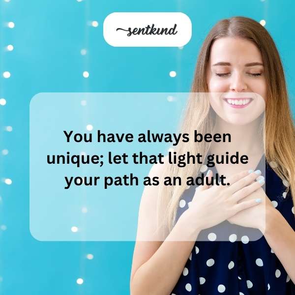 Celebrating the transition into adulthood with a unique spirit.